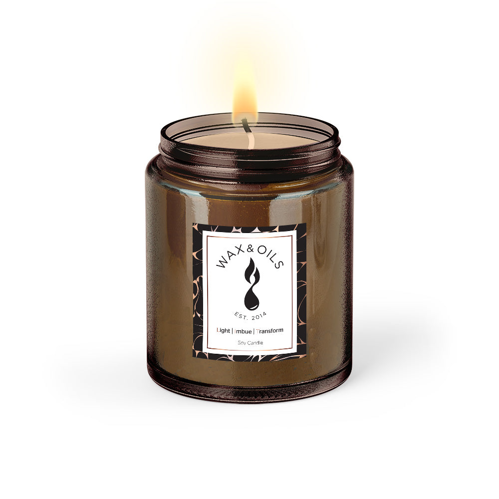 Black Amber Plum Soy Candle