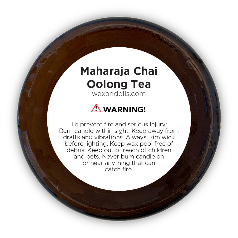 Maharaja Chai Oolong Tea (8oz) Amber Glass