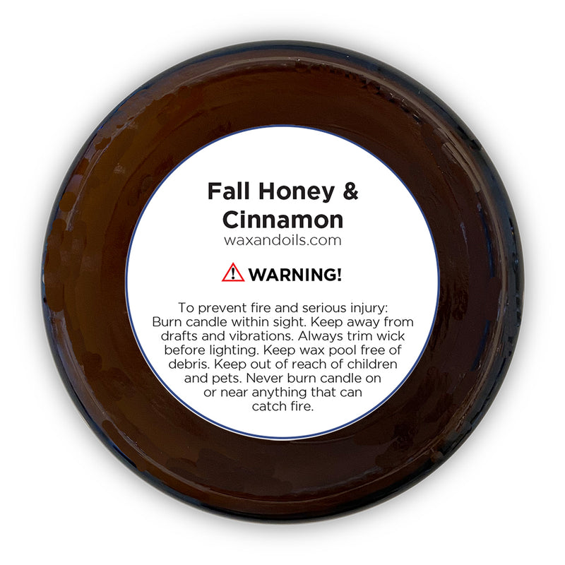 Fall Honey & Cinnamon (8oz) Amber Glass