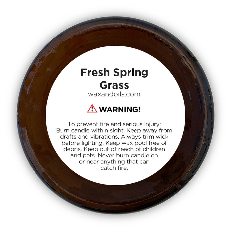 Fresh Spring Grass (8oz) Amber Glass