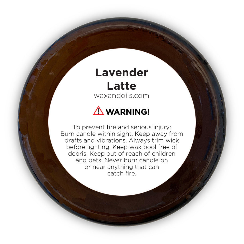 Lavender Latte (8oz) Amber Glass