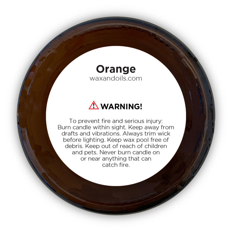 Orange (8oz) Amber Glass