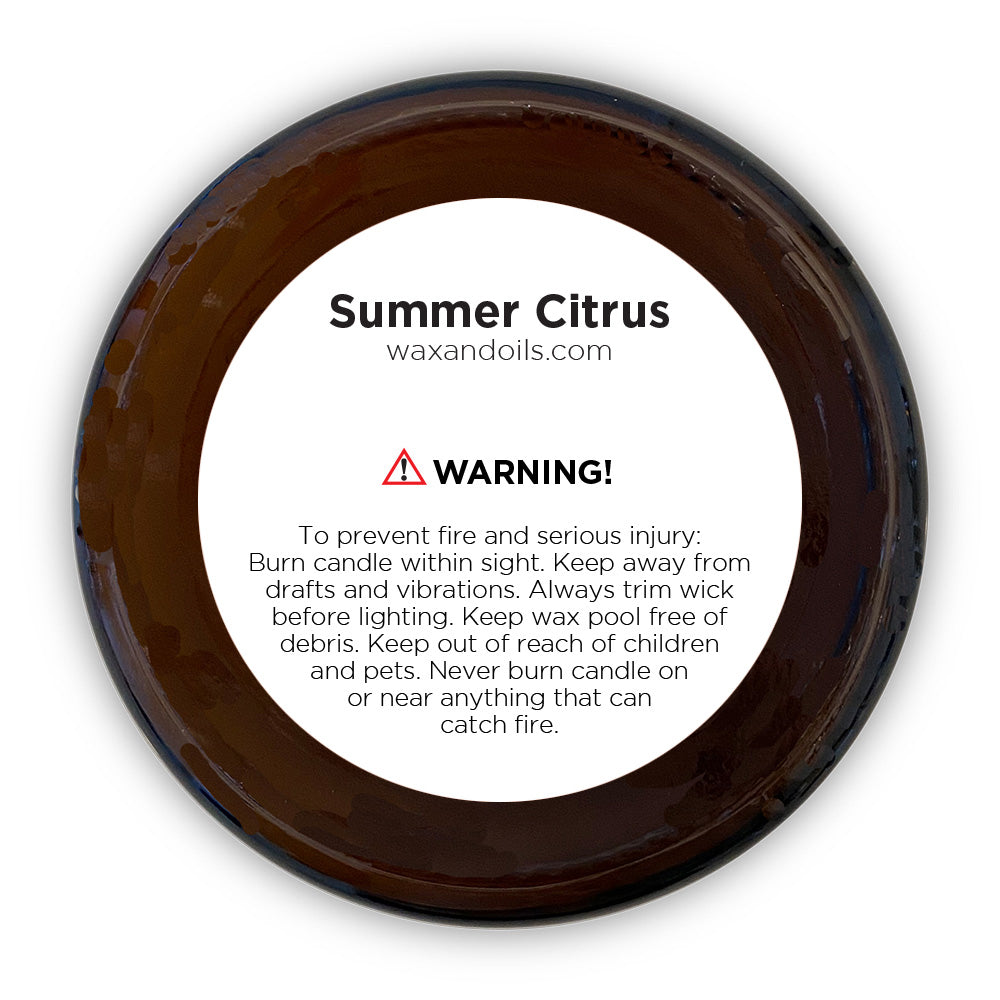 Summer Citrus (8oz) Amber Glass
