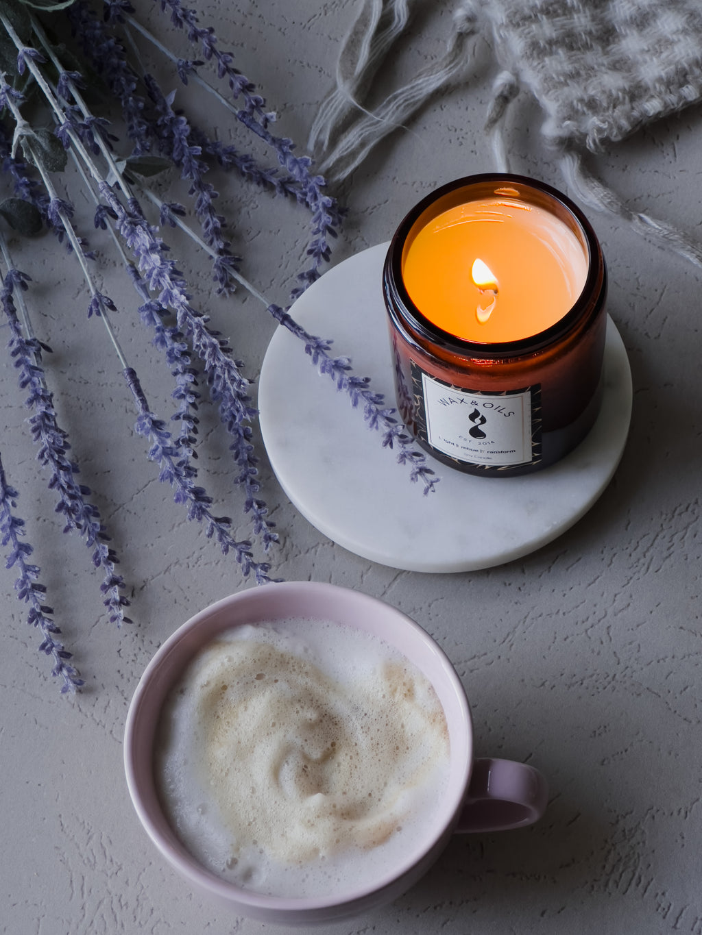 Lavender Latte Soy Candle